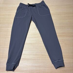Zyia Active Womens Large Gray Unwind Jogger Leggings Stretch Athletic Gym